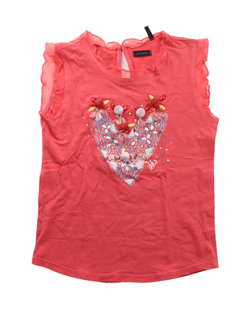 A Multicolour Sleeveless Tops from IKKS in size 6T for girl. (Front View)