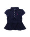 A Navy Short Sleeve Dresses from Polo Ralph Lauren in size 6T for girl. (Front View)