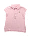 A Pink Short Sleeve Polos from Polo Ralph Lauren in size 6T for girl. (Front View)