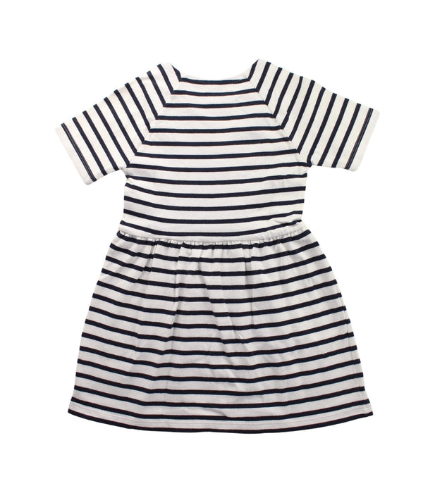 A Black Short Sleeve Dresses from Petit Bateau in size 8Y for girl. (Back View)