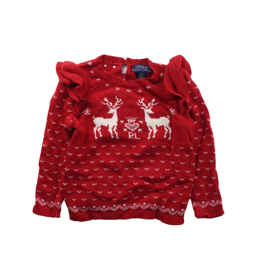 A Multicolour Knit Sweaters from Polo Ralph Lauren in size 2T for girl. (Front View)