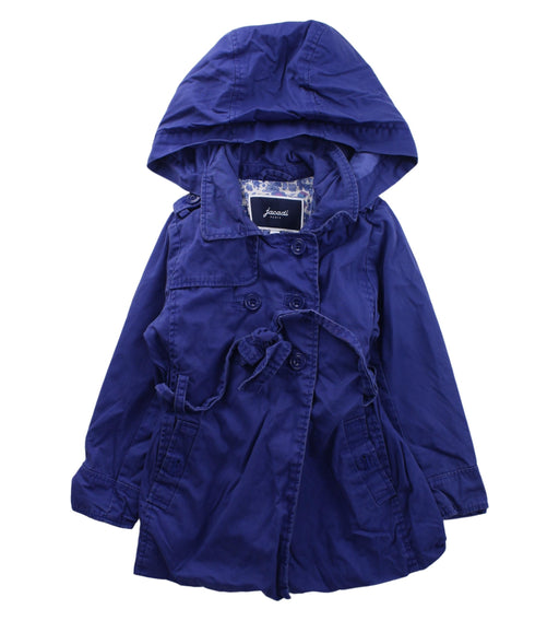 A Blue Coats from Jacadi in size 2T for girl. (Front View)
