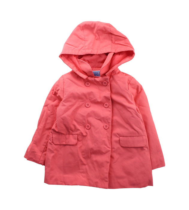 A Peach Coats from Jacadi in size 3T for girl. (Front View)