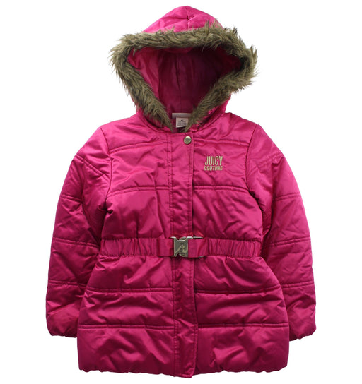 A Pink Puffer/Quilted Coats & Outerwear from Juicy Couture in size 4T for girl. (Front View)
