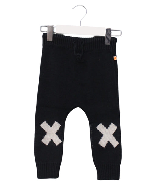 A Black Sweatpants from Tinycottons in size 12-18M for boy. (Front View)