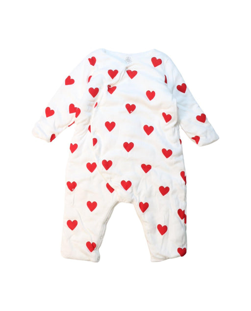 A White Long Sleeve Jumpsuits from Petit Bateau in size 6-12M for girl. (Front View)