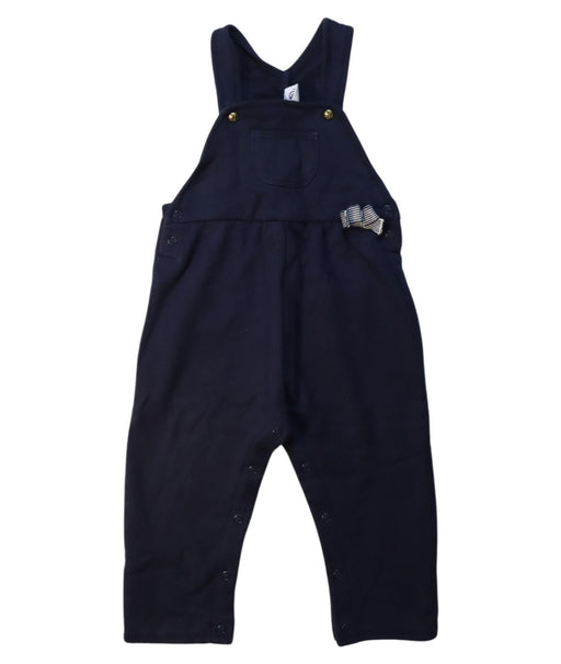 A Navy Long Overalls from Petit Bateau in size 12-18M for neutral. (Front View)