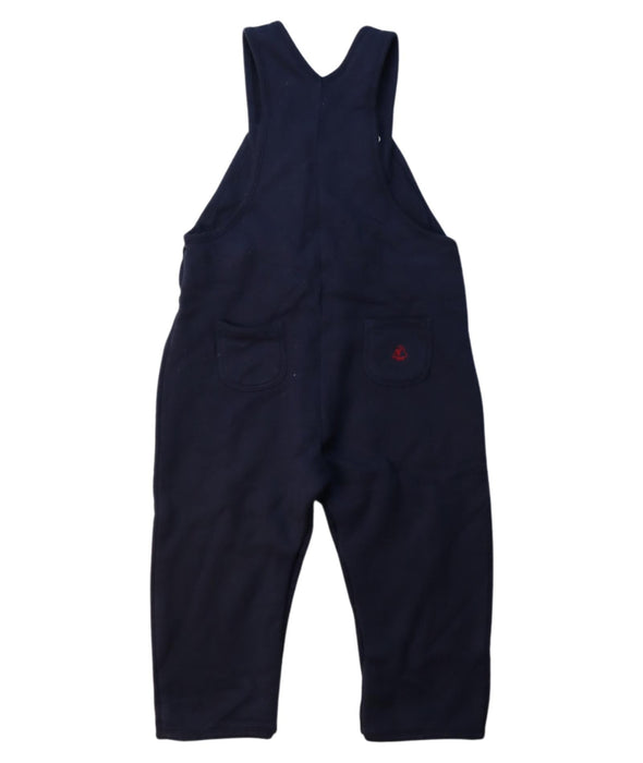 A Navy Long Overalls from Petit Bateau in size 12-18M for neutral. (Back View)