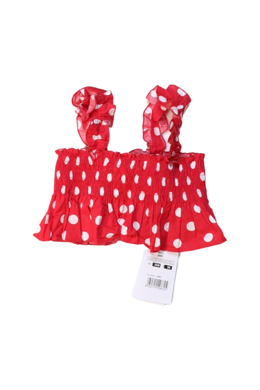 A Red Sleeveless Tops from Monnalisa in size 3T for girl. (Front View)
