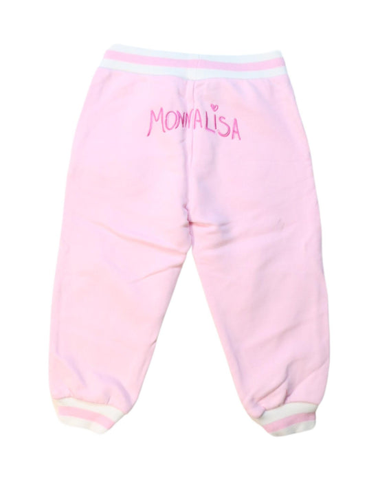 A Pink Sweatpants from Monnalisa in size 12-18M for girl. (Back View)