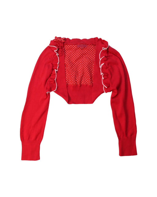 A White Cardigans from Nicholas & Bears in size 10Y for girl. (Front View)