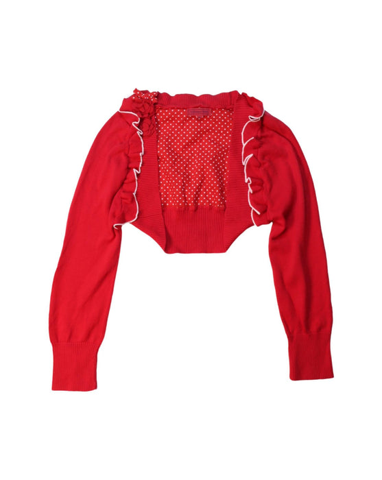 A White Cardigans from Nicholas & Bears in size 10Y for girl. (Front View)