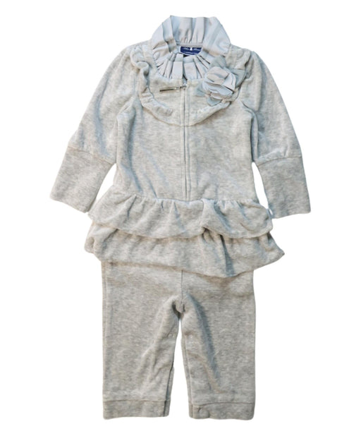 A Grey Long Sleeve Jumpsuits from Nicholas & Bears in size 6-12M for girl. (Front View)