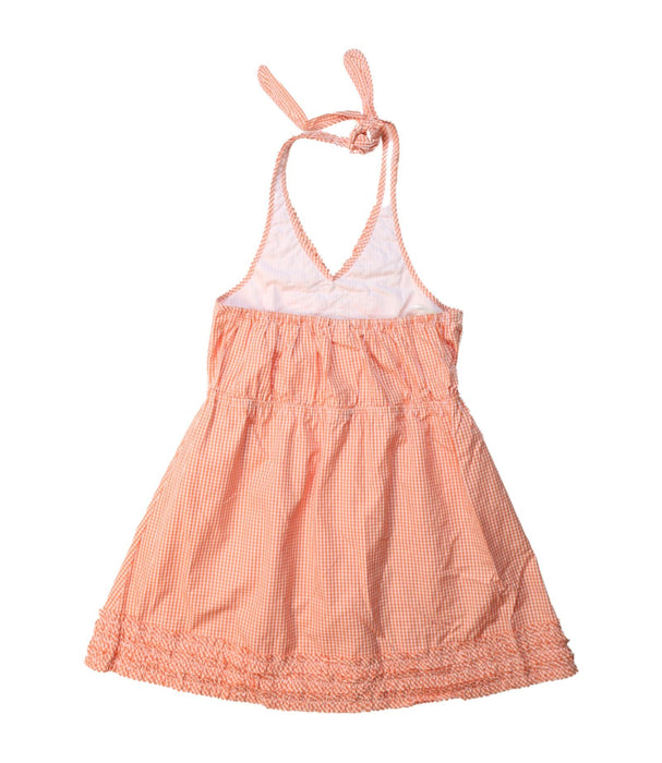 A Orange Sleeveless Dresses from Nicholas & Bears in size 12Y for girl. (Back View)
