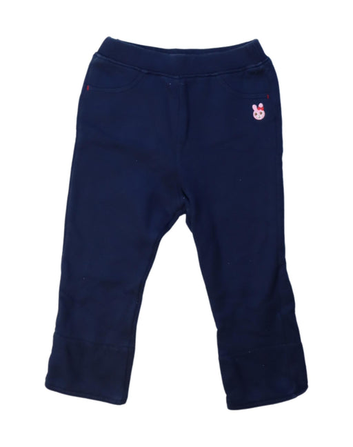 A Navy Casual Pants from Petit Bateau in size 18-24M for girl. (Front View)