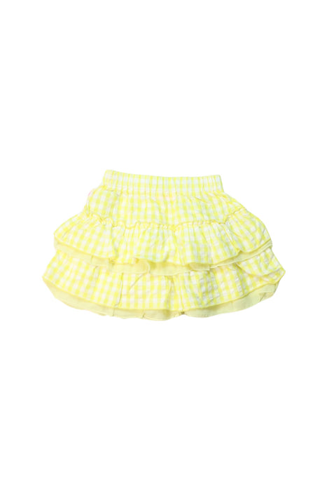 A Yellow Short Skirts from Miki House in size 2T for girl. (Back View)
