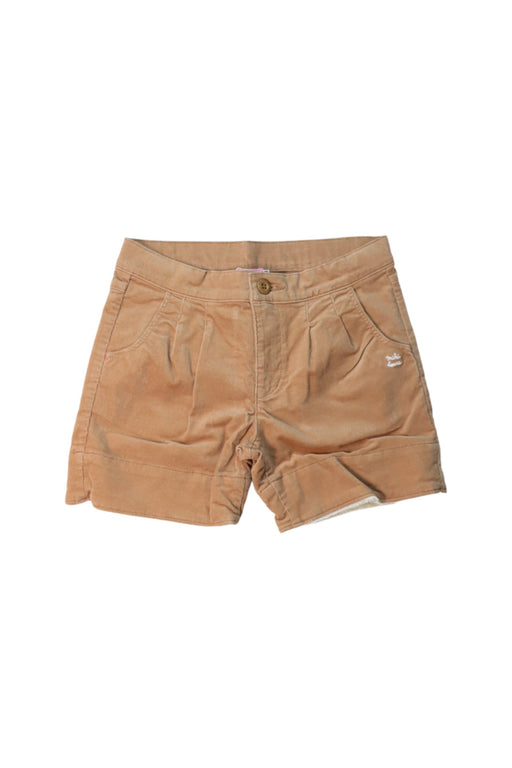 A Brown Shorts from Miki House in size 5T for boy. (Front View)
