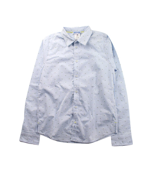 A Blue Long Sleeve Shirts from Jacadi in size 12Y for boy. (Front View)