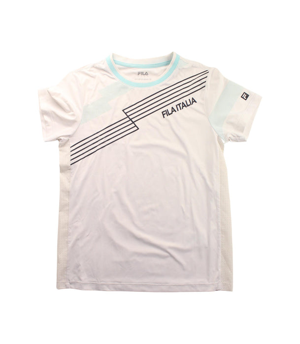 A White Short Sleeve T Shirts from Fila in size 12Y for girl. (Front View)