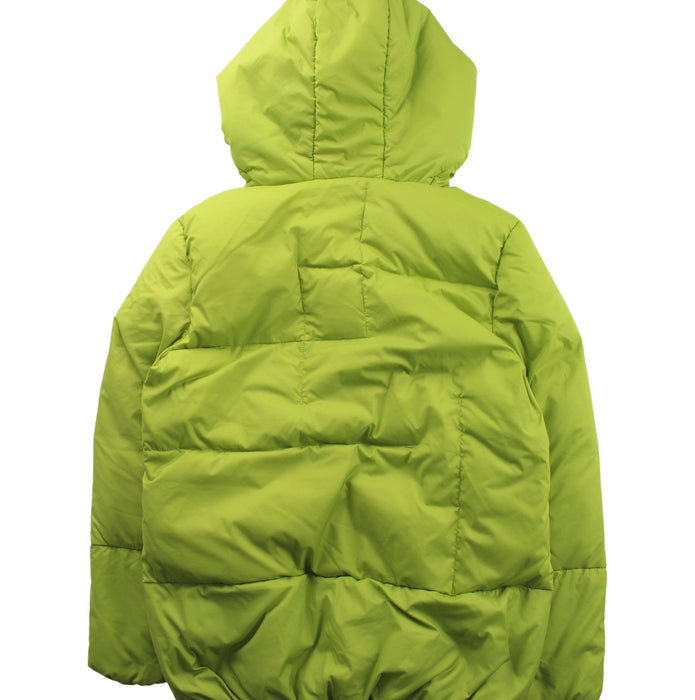 A Green Puffer/Quilted Jackets from Kingkow in size 10Y for neutral. (Back View)