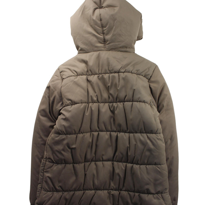 A Beige Puffer/Quilted Jackets from La Compagnie des Petits in size 12Y for boy. (Back View)