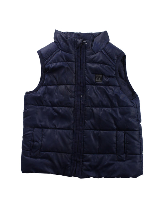 A Navy Outerwear Vests from Calvin Klein in size 6-12M for boy. (Front View)