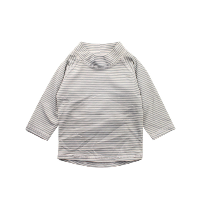 A Grey Rash Guards from Sandy Feet Australia in size 6-12M for neutral. (Front View)