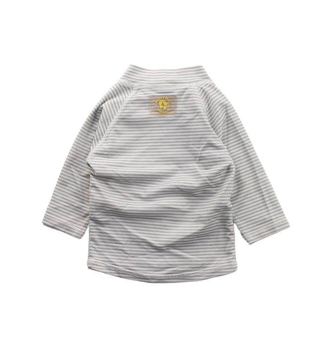 A Grey Rash Guards from Sandy Feet Australia in size 6-12M for neutral. (Back View)