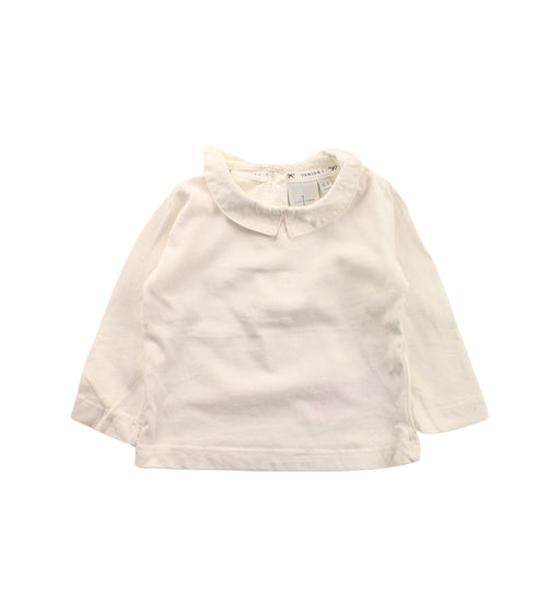 A Ivory Long Sleeve Tops from J by Jasper Conran in size 0-3M for girl. (Front View)