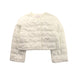 A Ivory Puffer/Quilted Jackets from Monnalisa in size 10Y for girl. (Front View)