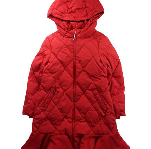 A Red Puffer/Quilted Coats & Outerwear from Nicholas & Bears in size 6T for girl. (Front View)