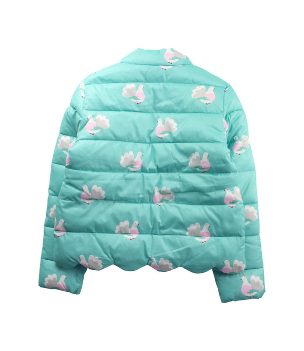 A Multicolour Puffer/Quilted Jackets from Jacadi in size 8Y for girl. (Back View)
