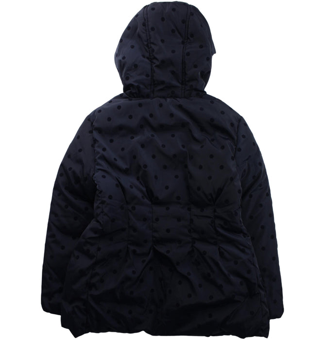 A Black Puffer/Quilted Jackets from Jacadi in size 8Y for girl. (Back View)