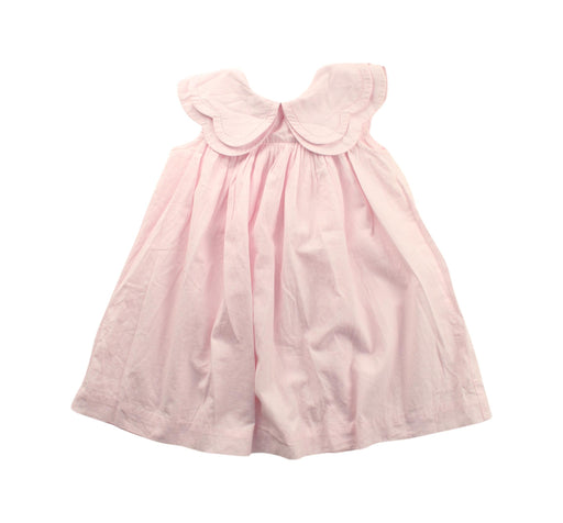 A Pink Sleeveless Dresses from Jacadi in size 2T for girl. (Front View)