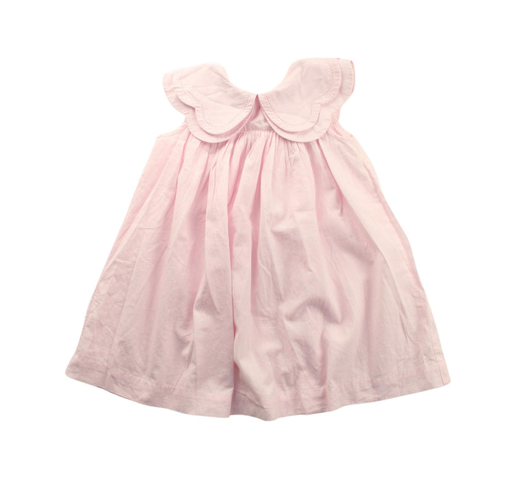 A Pink Sleeveless Dresses from Jacadi in size 2T for girl. (Front View)