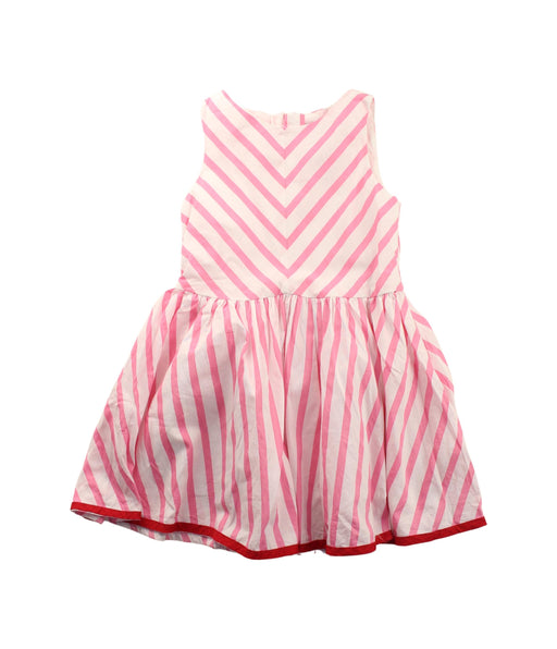 A Pink Sleeveless Dresses from Jacadi in size 4T for girl. (Front View)