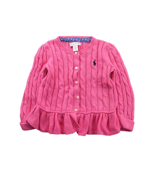 A Pink Cardigans from Ralph Lauren in size 12-18M for girl. (Front View)