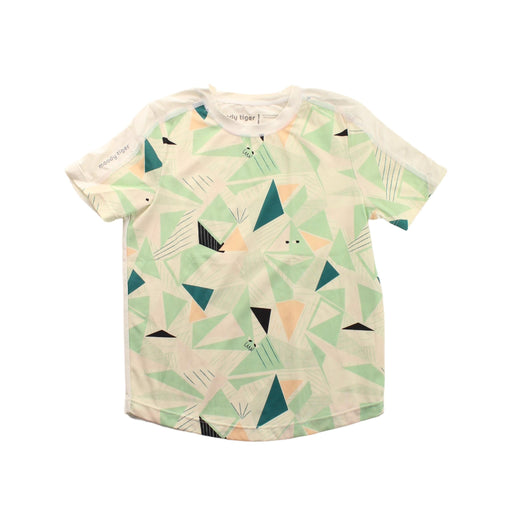 A Green Short Sleeve T Shirts from Moody Tiger in size 6T for girl. (Front View)