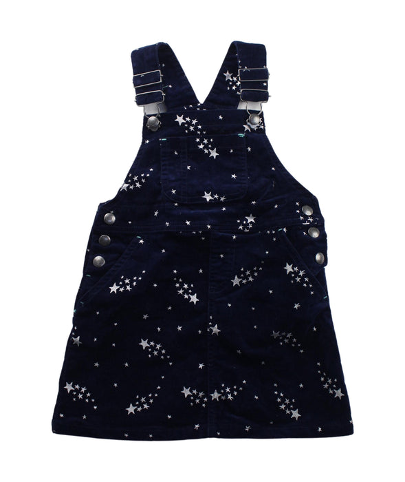 A White Overall Dresses from Joules in size 3T for girl. (Front View)