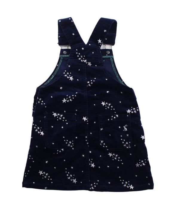 A White Overall Dresses from Joules in size 3T for girl. (Back View)