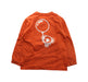 A Orange Crewneck Sweatshirts from BAPE KIDS in size 7Y for boy. (Back View)