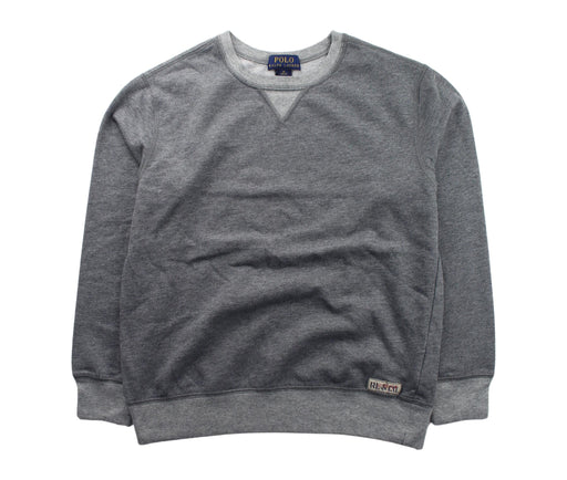 A Grey Crewneck Sweatshirts from Polo Ralph Lauren in size 10Y for boy. (Front View)