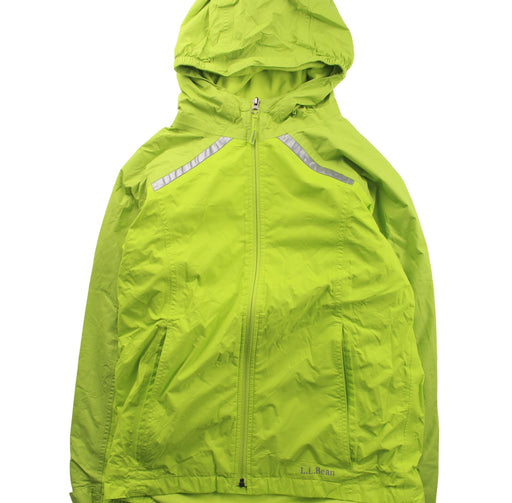 A Green Lightweight Jackets from L.L.Bean in size 10Y for boy. (Front View)