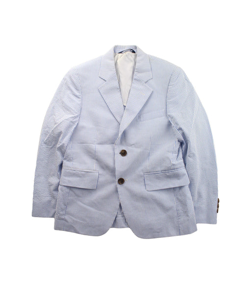 A Blue Blazers from Brooks Brothers in size 10Y for boy. (Front View)