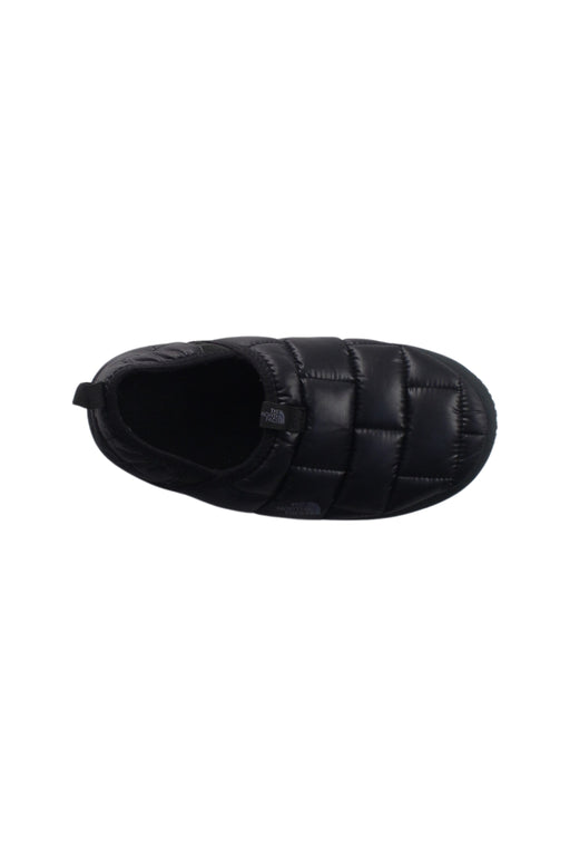 A Black Slip Ons from The North Face in size 13Y for boy. (Front View)