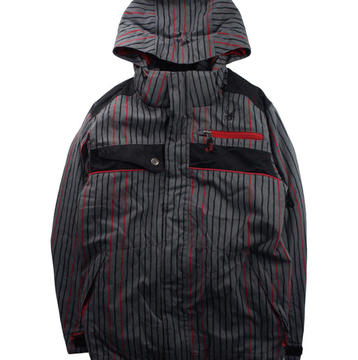 A Black Lightweight Jackets from Spyder in size 10Y for boy. (Front View)