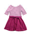 A Pink Long Sleeve Dresses from Polo Ralph Lauren in size 4T for girl. (Back View)
