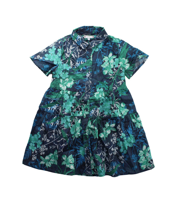 A Multicolour Short Sleeve Dresses from Tommy Hilfiger in size 4T for girl. (Front View)