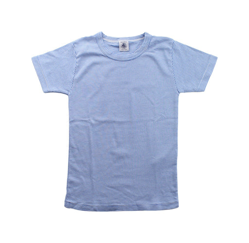 A Blue Short Sleeve T Shirts from Petit Bateau in size 8Y for boy. (Front View)