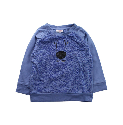 A Blue Crewneck Sweatshirts from Seed in size 4T for girl. (Front View)